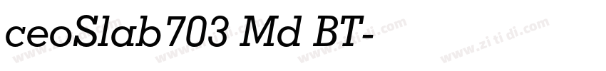 ceoSlab703 Md BT字体转换